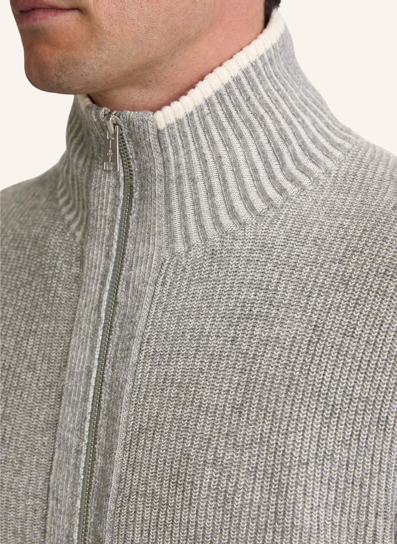 Marc O'Polo Strickjacke: HELLGRAU