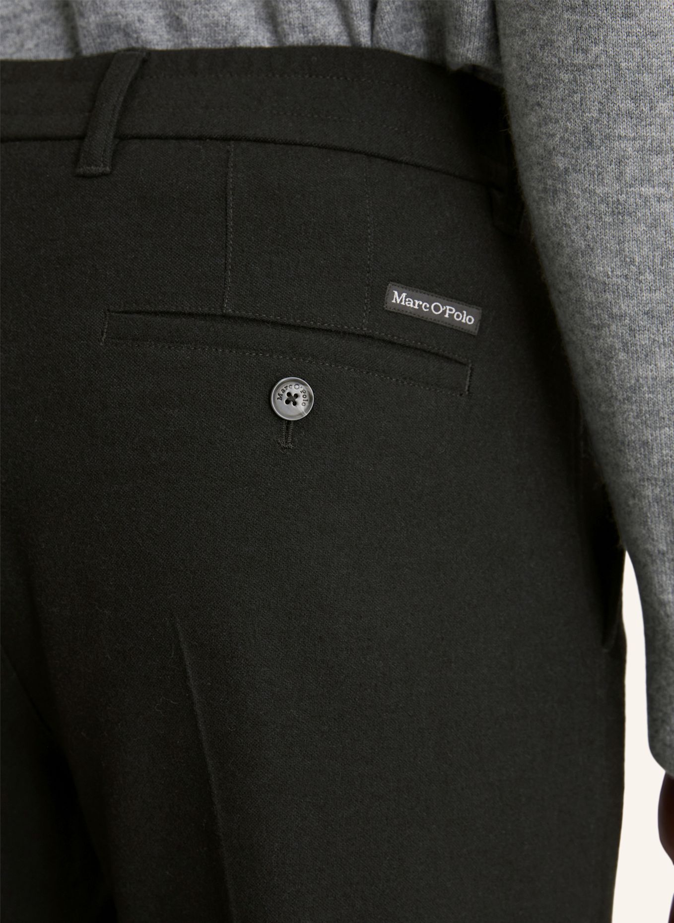 Marc O'Polo Flanellhose OSBY Tapered Fit: DUNKELBLAU