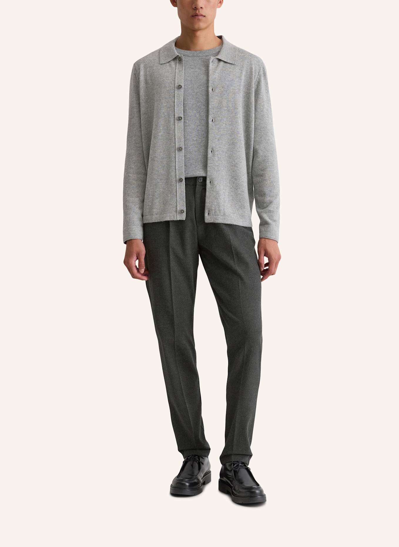 Marc O'Polo Strickjacke: HELLGRAU