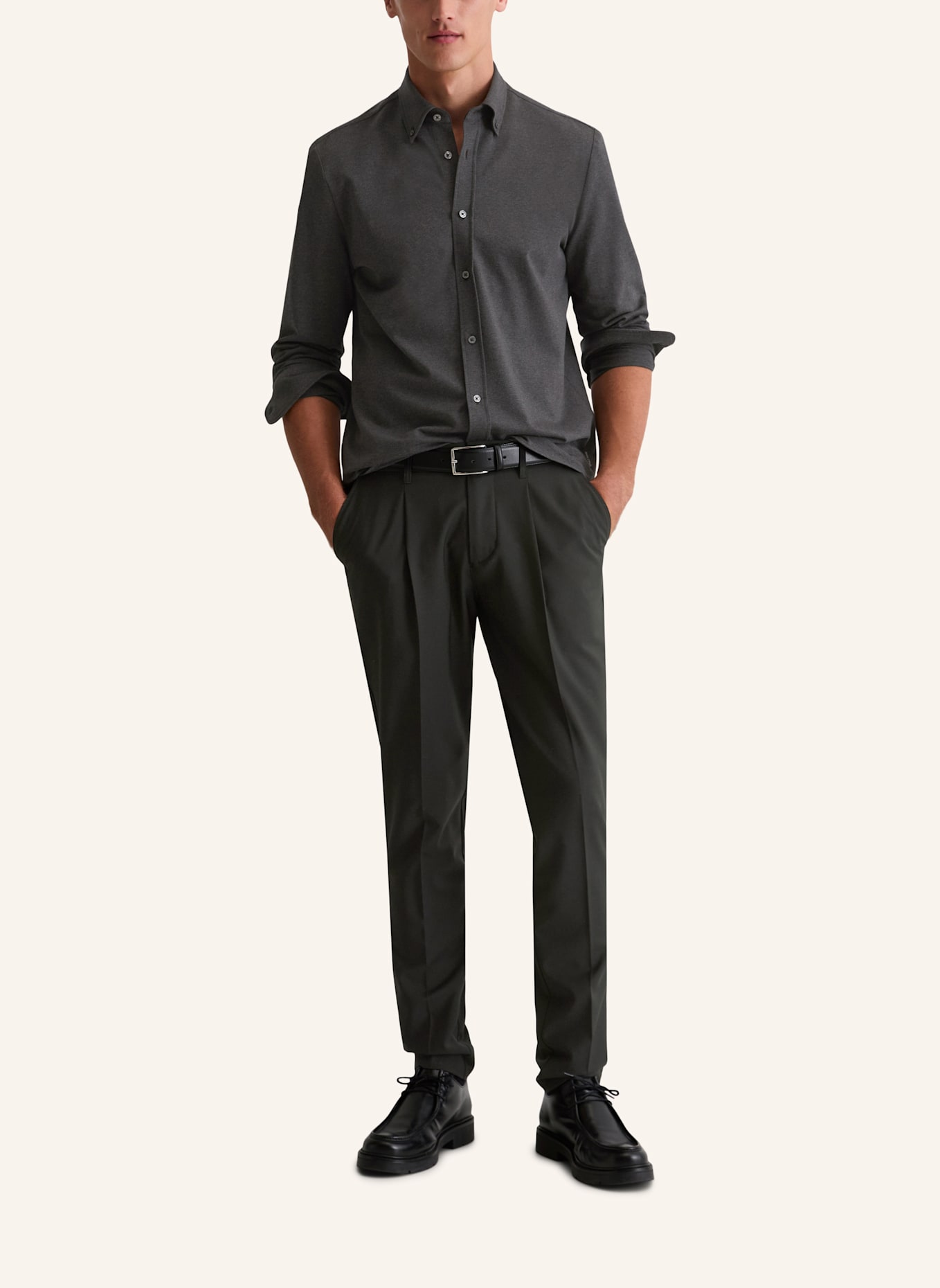 Marc O'Polo Jerseyhemd: SCHWARZ