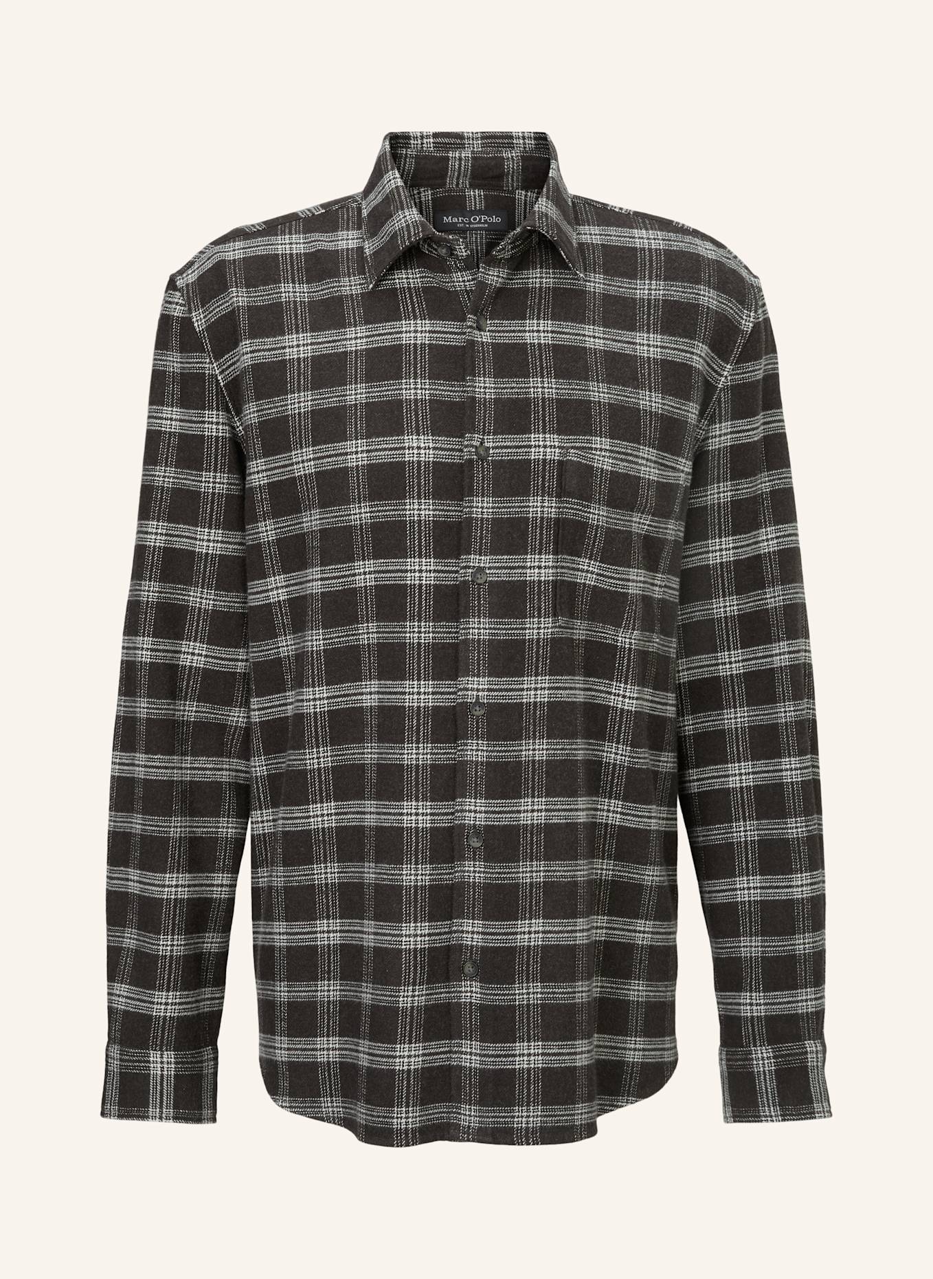Marc O'Polo Flanellhemd Regular Fit: SCHWARZ