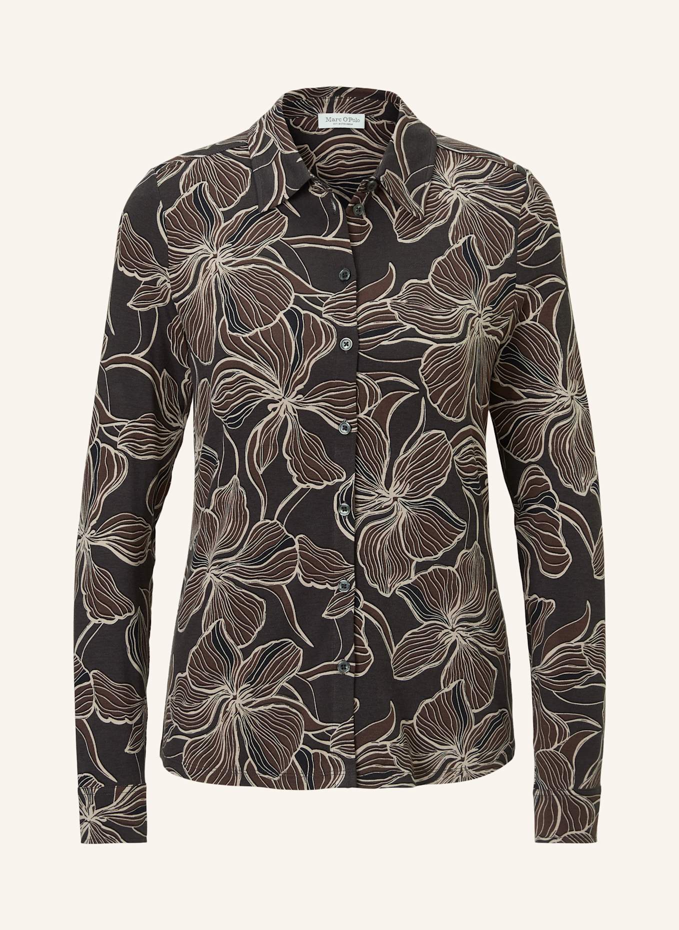 Marc O'Polo Jerseybluse: GRAU