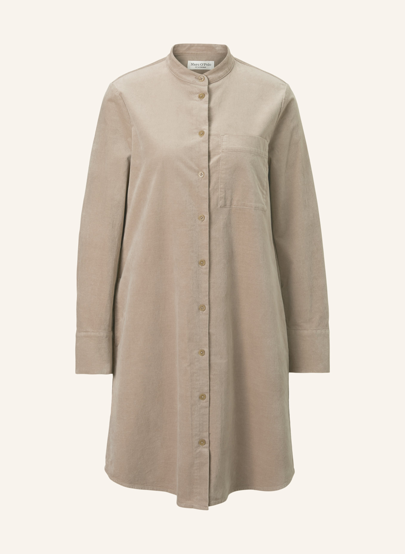 Marc O'Polo Samtkleid: HELLGRAU