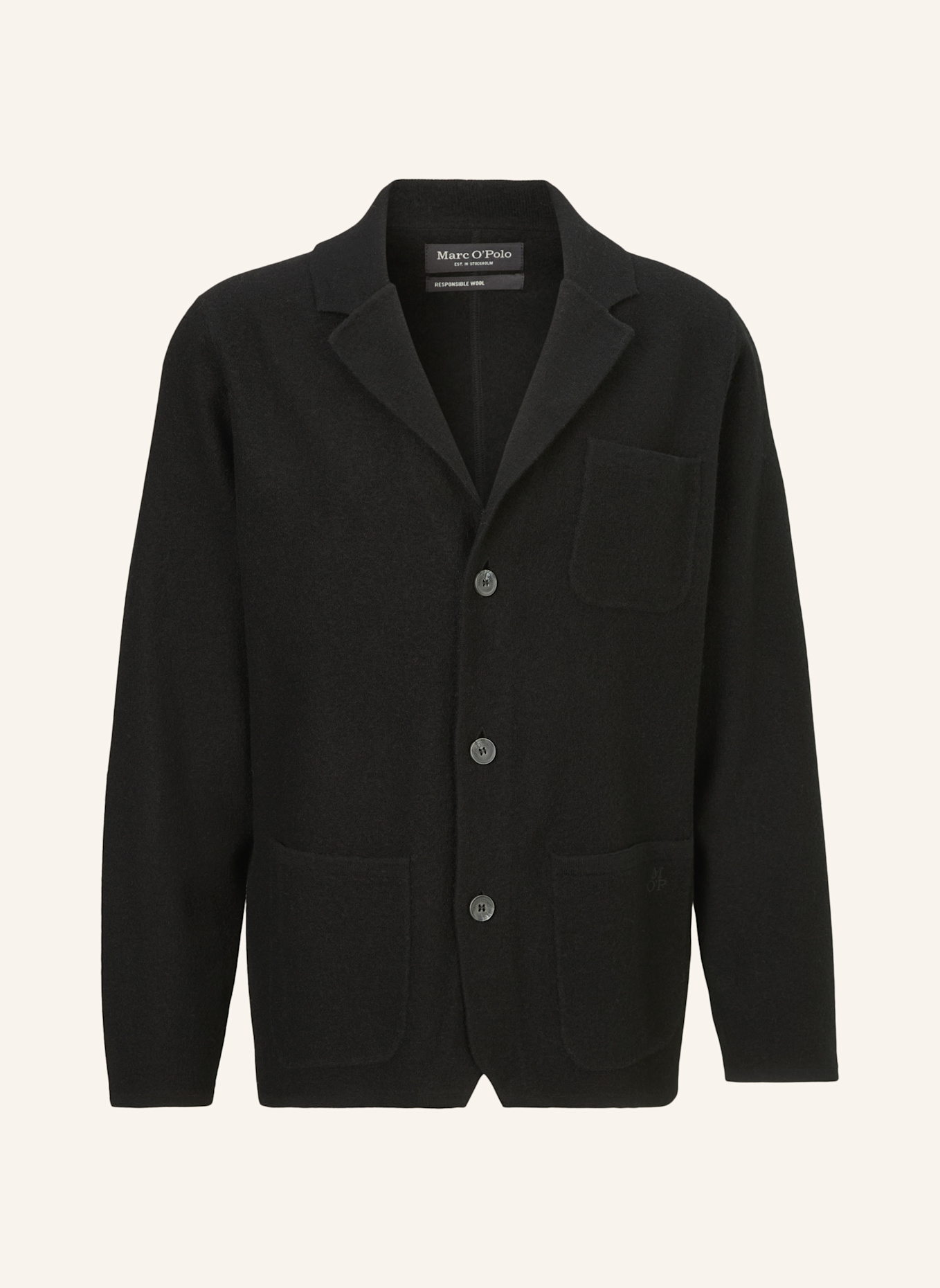 Marc O'Polo Wollsakko: SCHWARZ