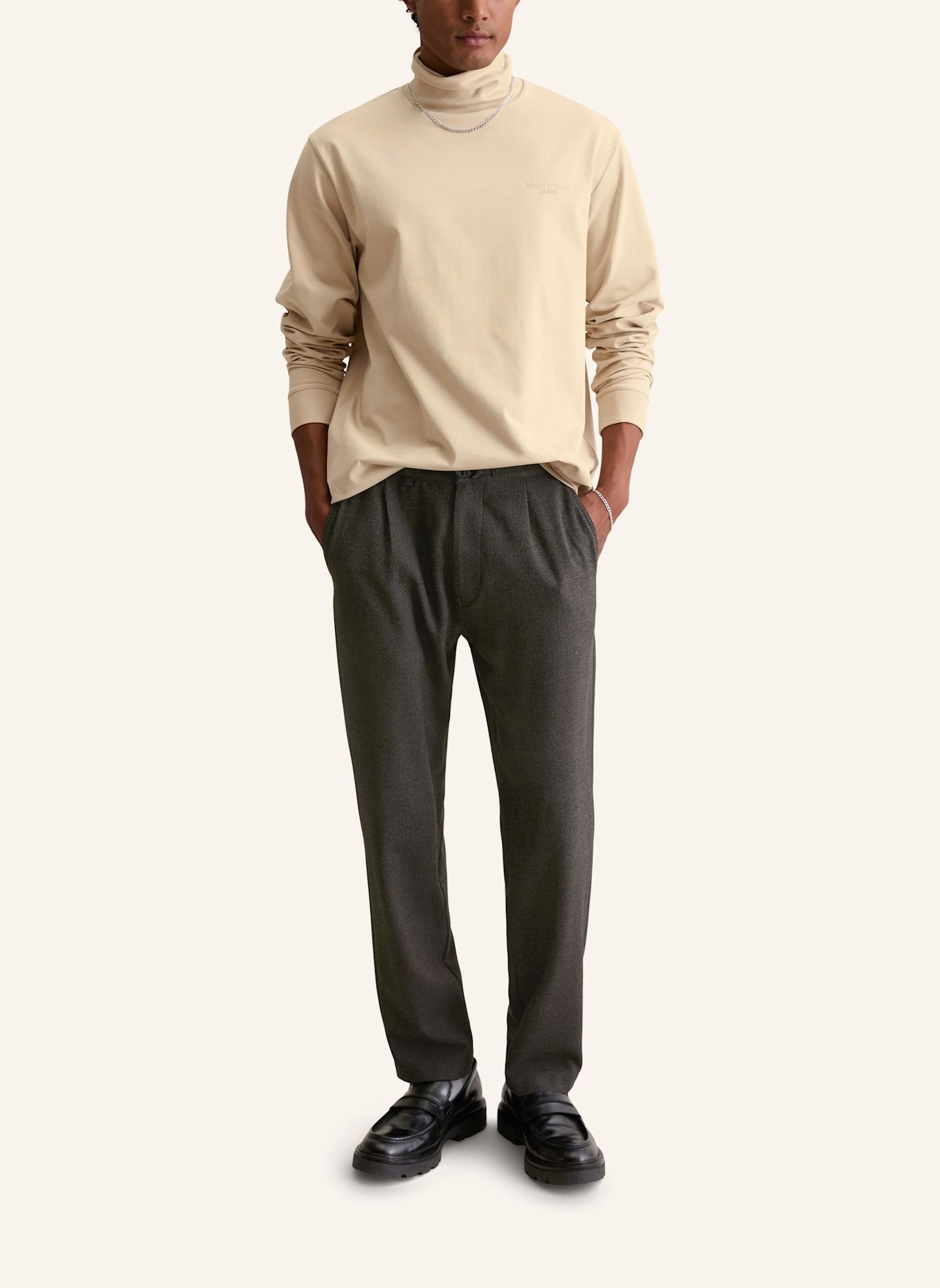 Marc O'Polo DENIM Langarm-Shirt: BEIGE