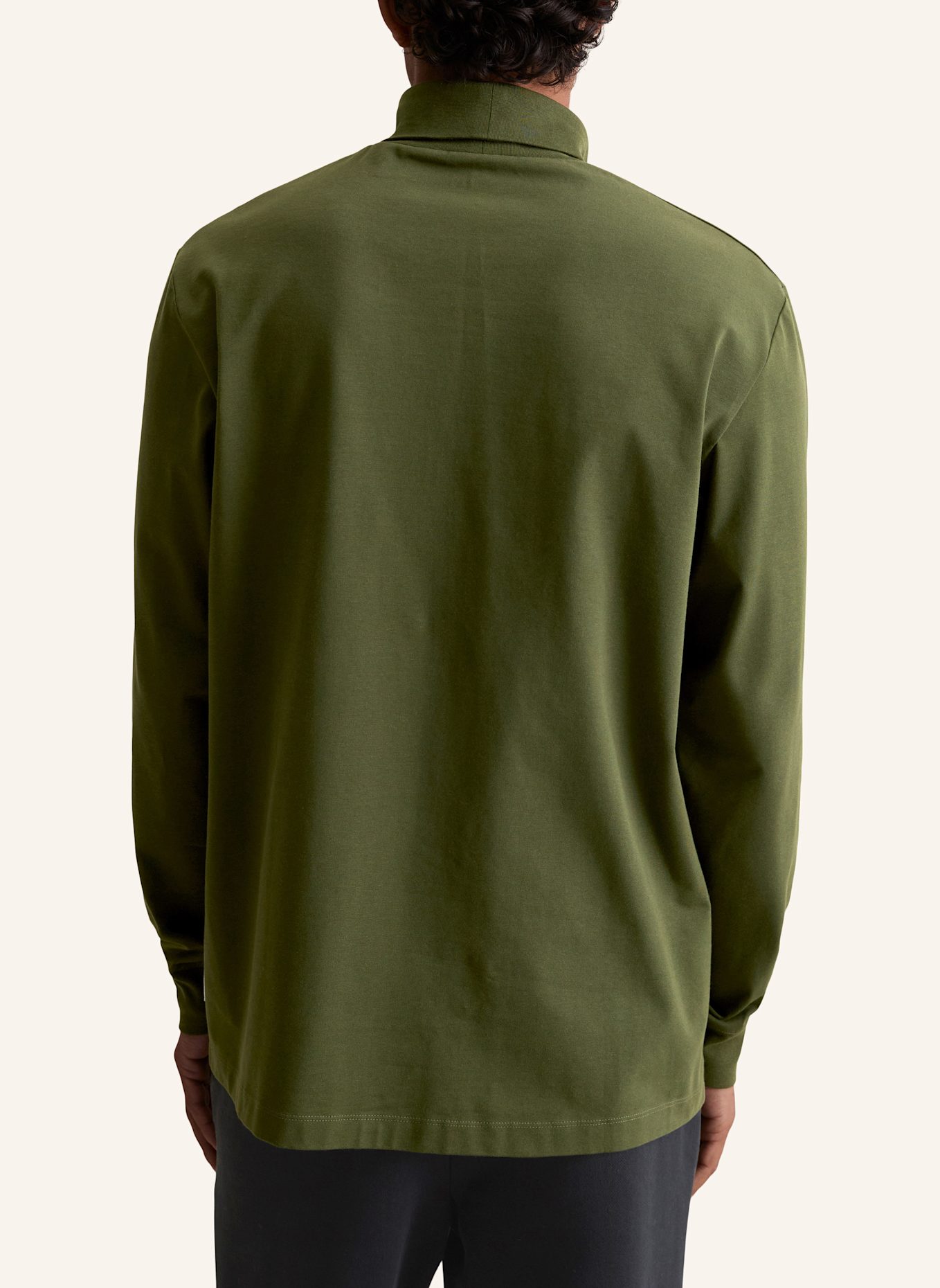 Marc O'Polo DENIM Langarm-Shirt: DUNKELGRÜN