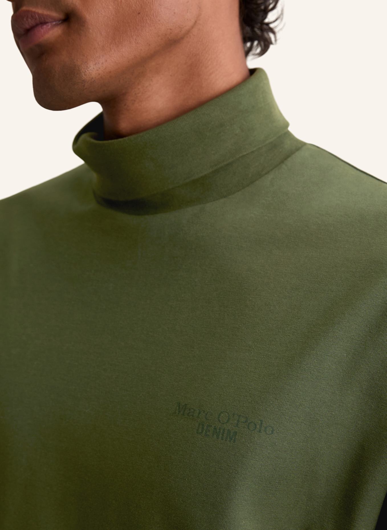 Marc O'Polo DENIM Langarm-Shirt: DUNKELGRÜN