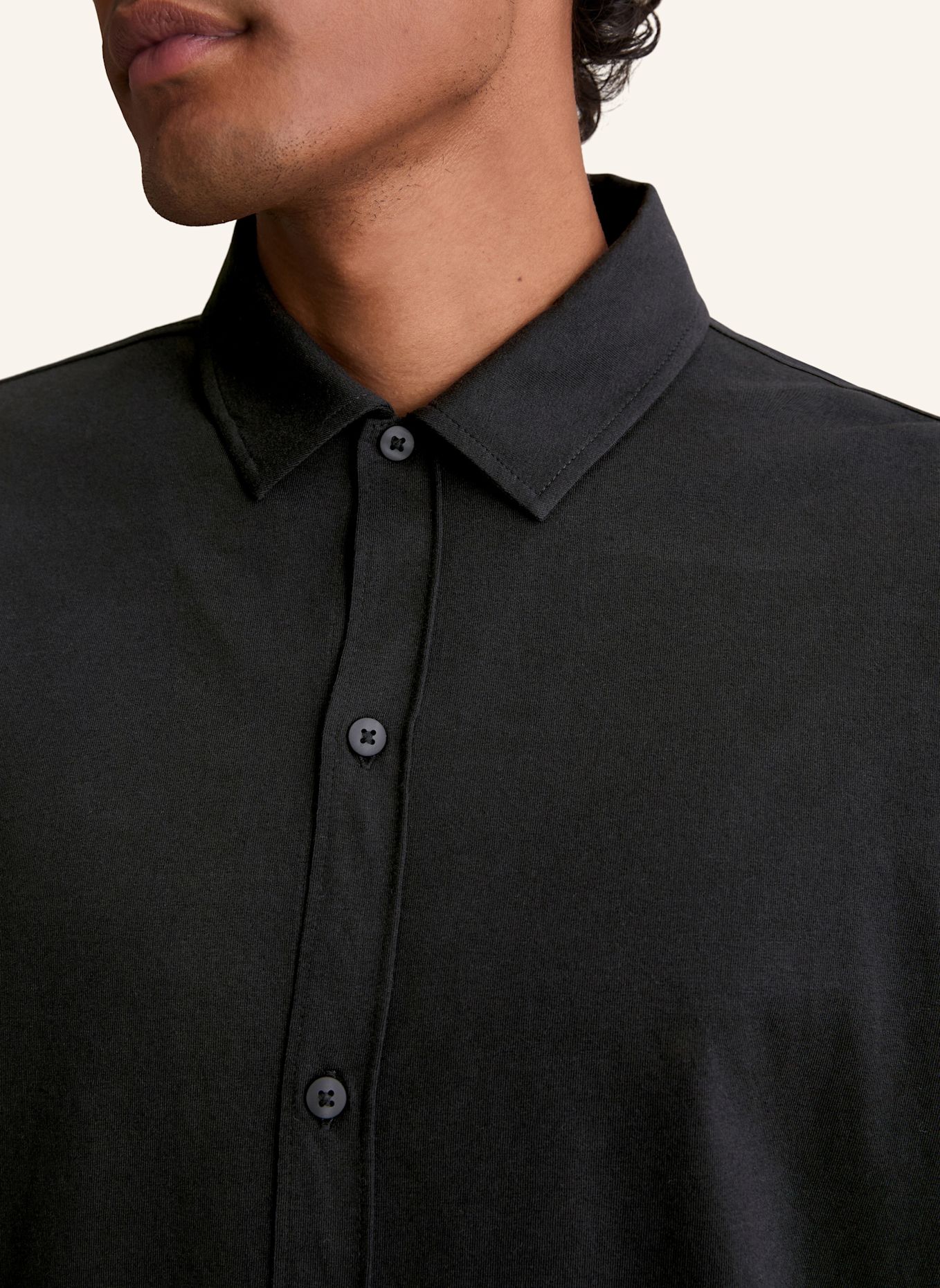 Marc O'Polo DENIM Jerseyhemd: SCHWARZ