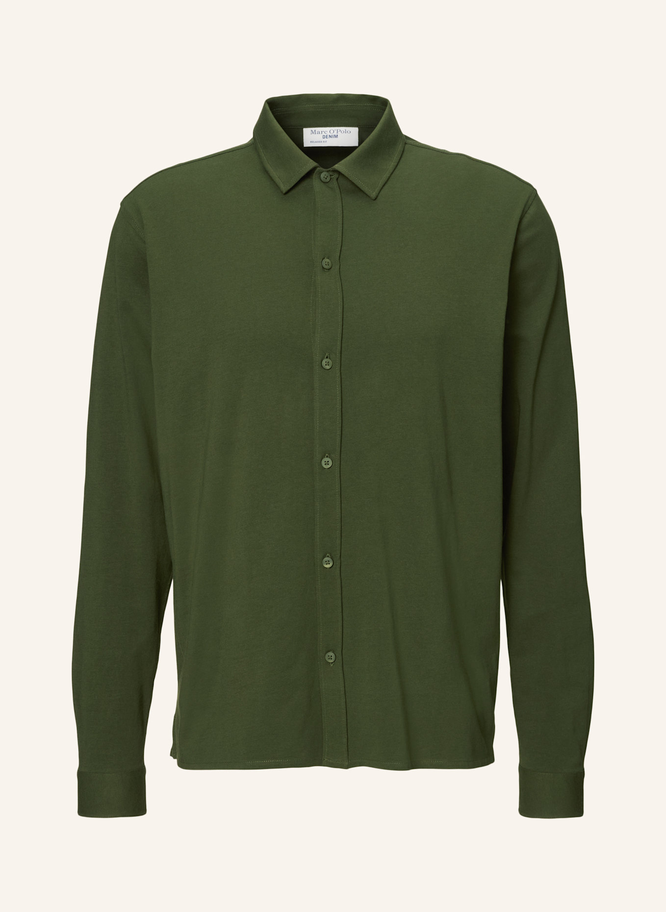 Marc O'Polo DENIM Jerseyhemd: DUNKELGRÜN