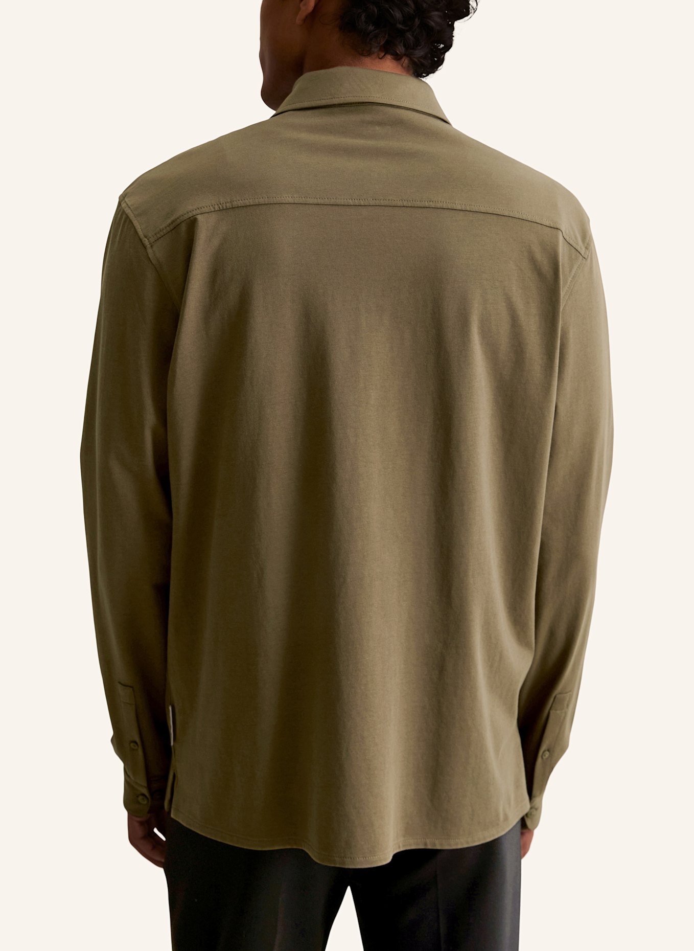 Marc O'Polo DENIM Jerseyhemd: DUNKELBRAUN