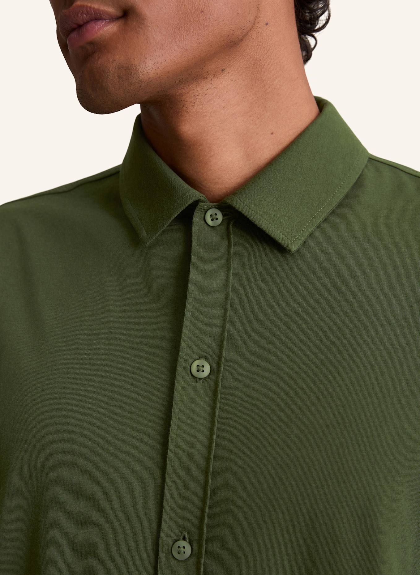 Marc O'Polo DENIM Jerseyhemd: DUNKELGRÜN