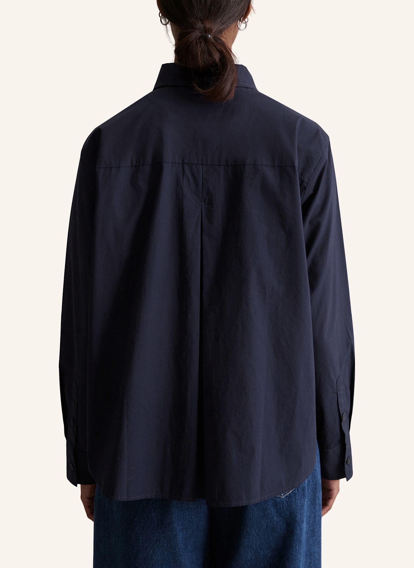 Marc O'Polo DENIM Bluse: DUNKELBLAU