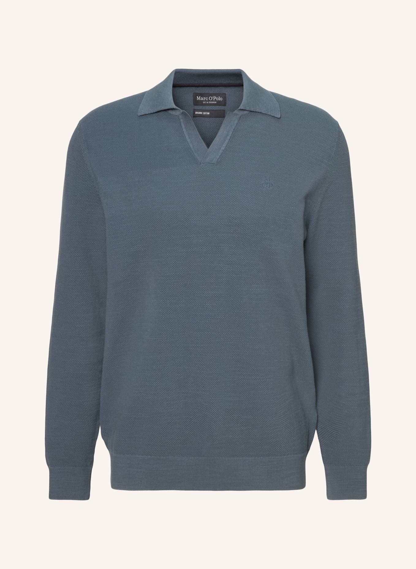 Marc O'Polo Strick-Poloshirt: BLAU