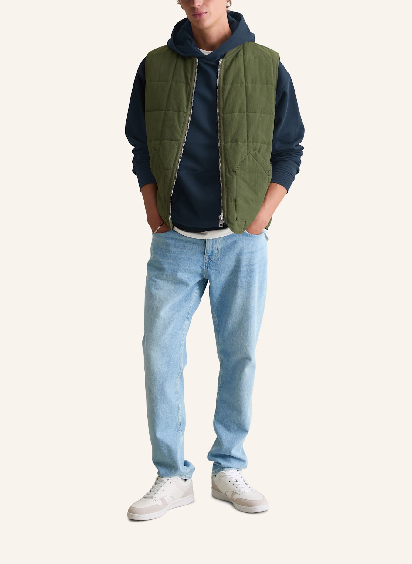 Marc O'Polo DENIM Weste: DUNKELGRÜN