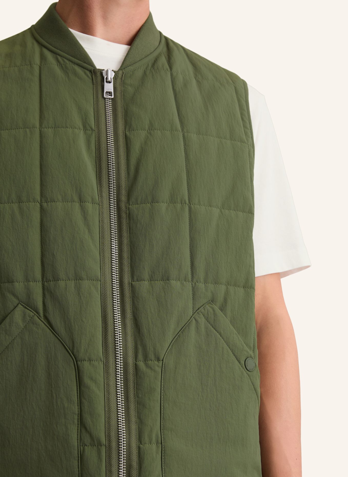 Marc O'Polo DENIM Weste: DUNKELGRÜN