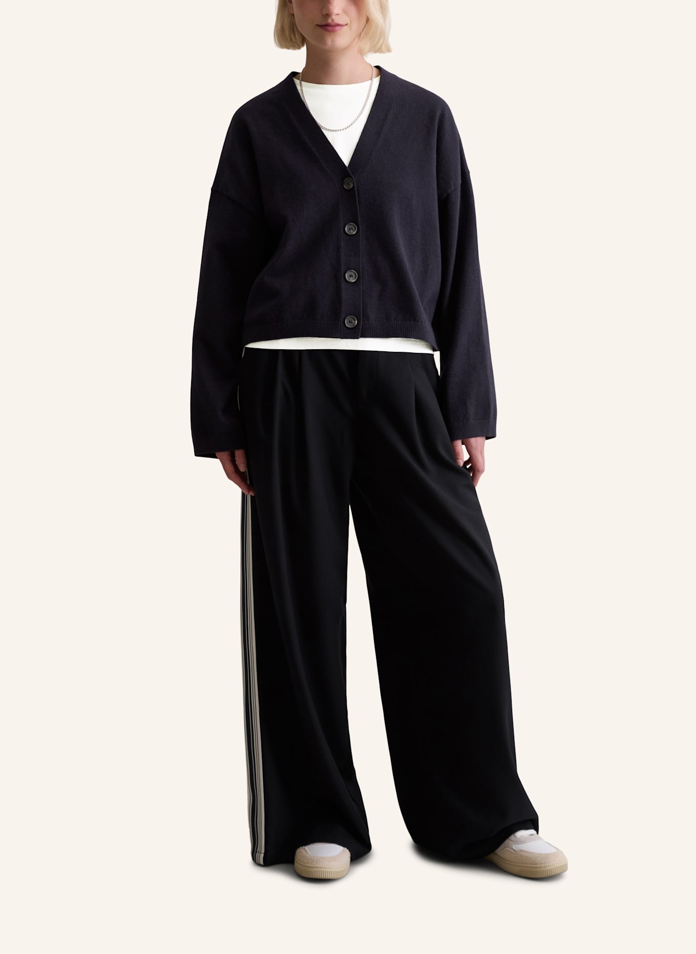 Marc O'Polo DENIM Strickpolo: DUNKELBLAU