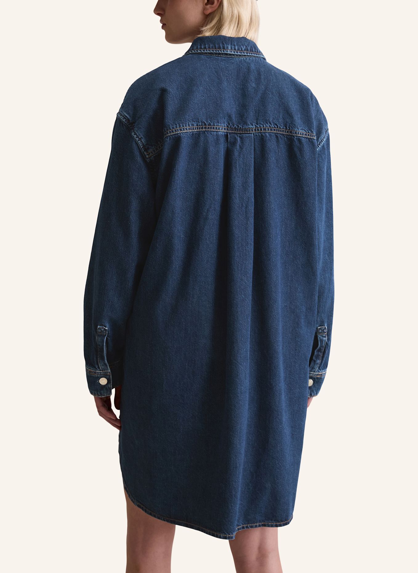 Marc O'Polo DENIM Jeans-Polokleid: DUNKELBLAU