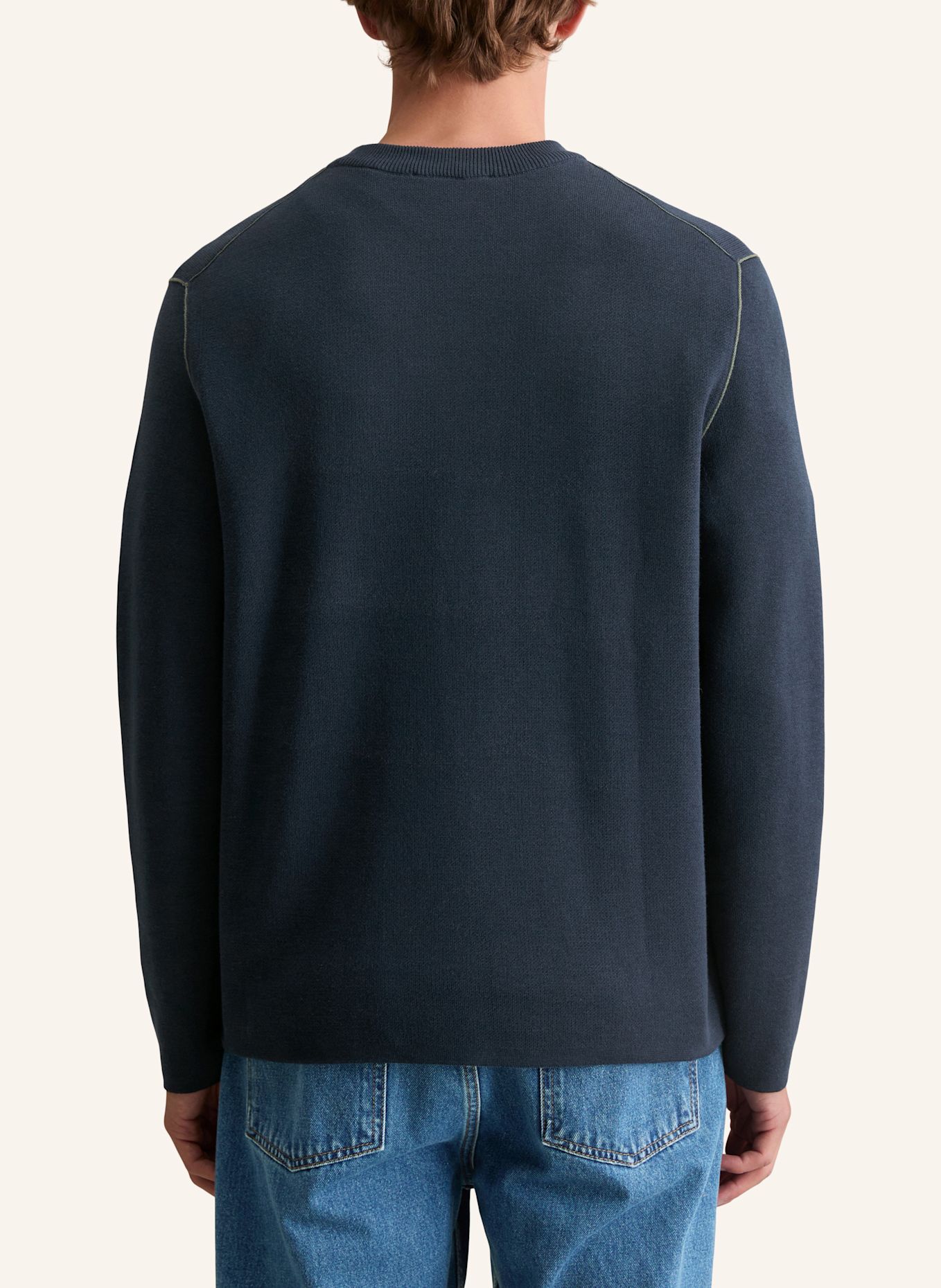 Marc O'Polo DENIM Pullover: DUNKELBLAU