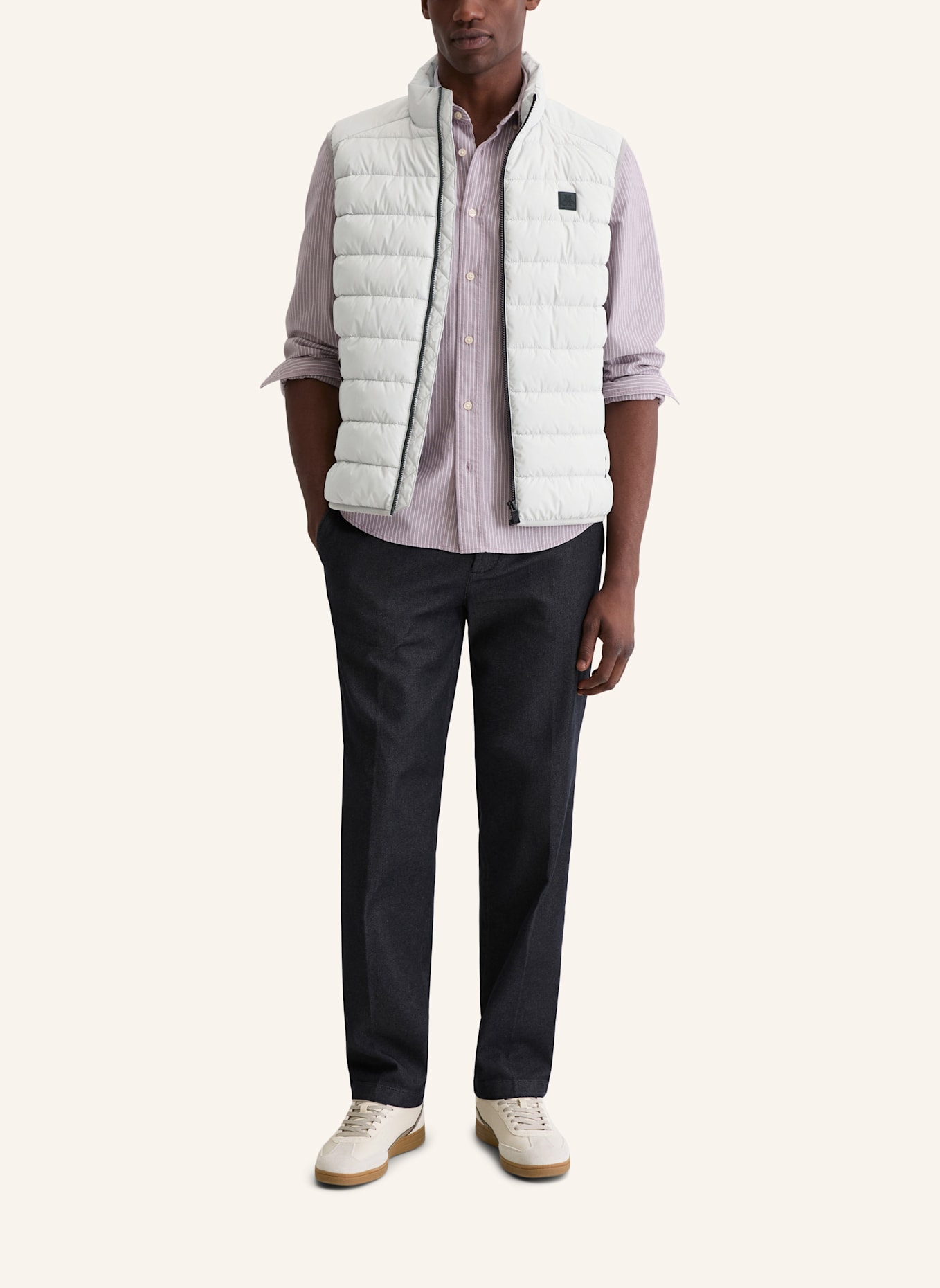 Marc O'Polo Steppweste: HELLGRAU