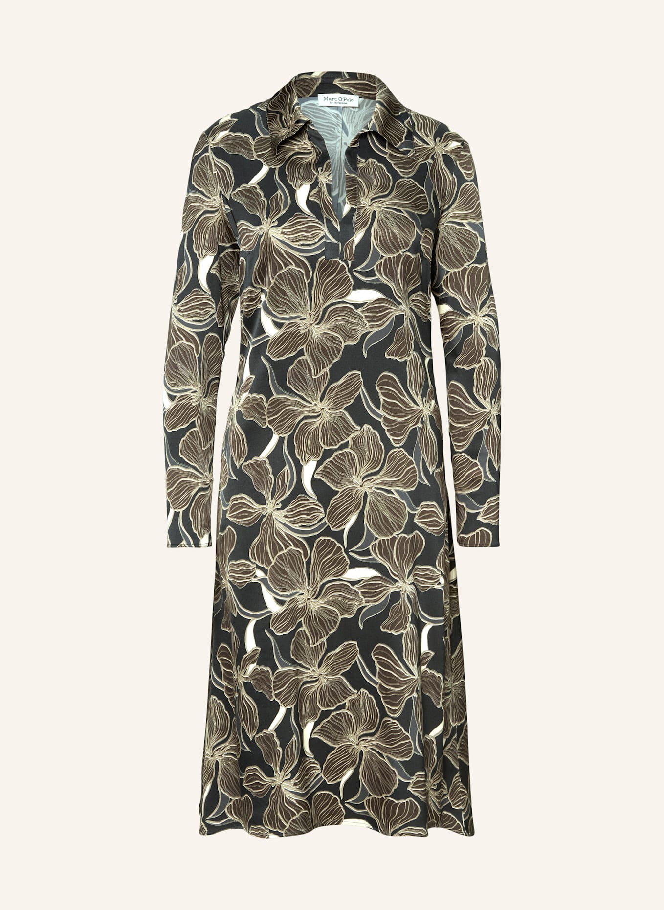 Marc O'Polo Midikleid: DUNKELGRAU