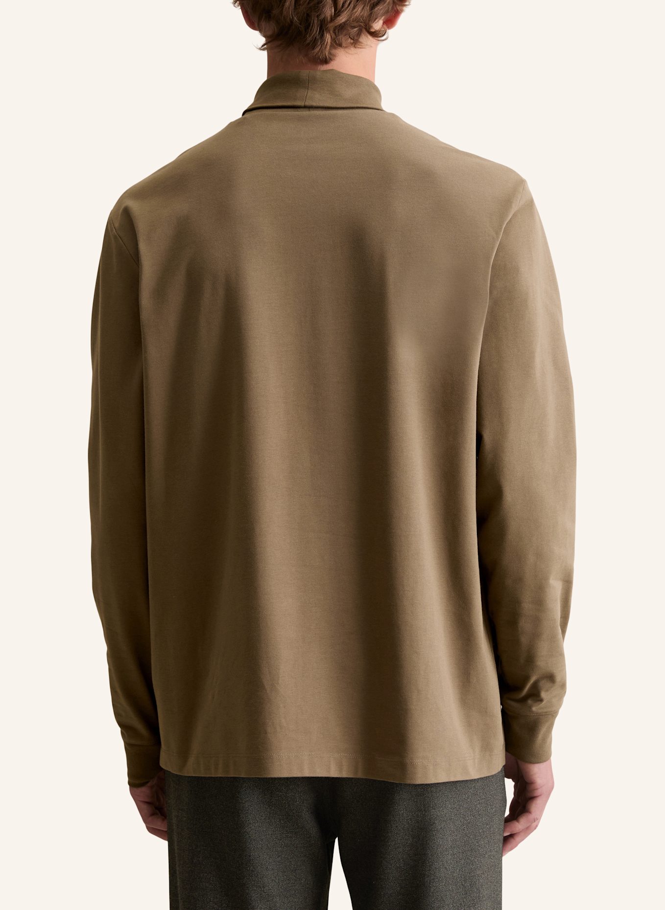 Marc O'Polo DENIM Langarm-Shirt: DUNKELBRAUN