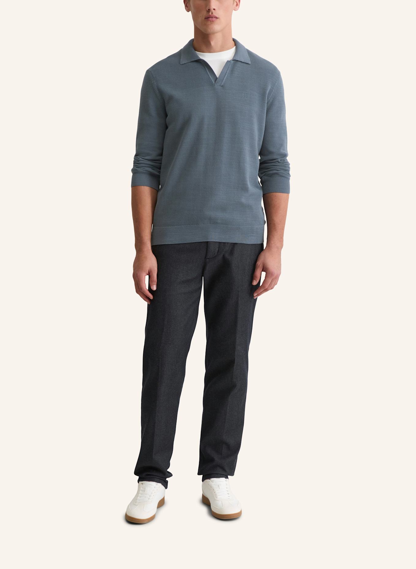 Marc O'Polo Strick-Poloshirt: BLAU