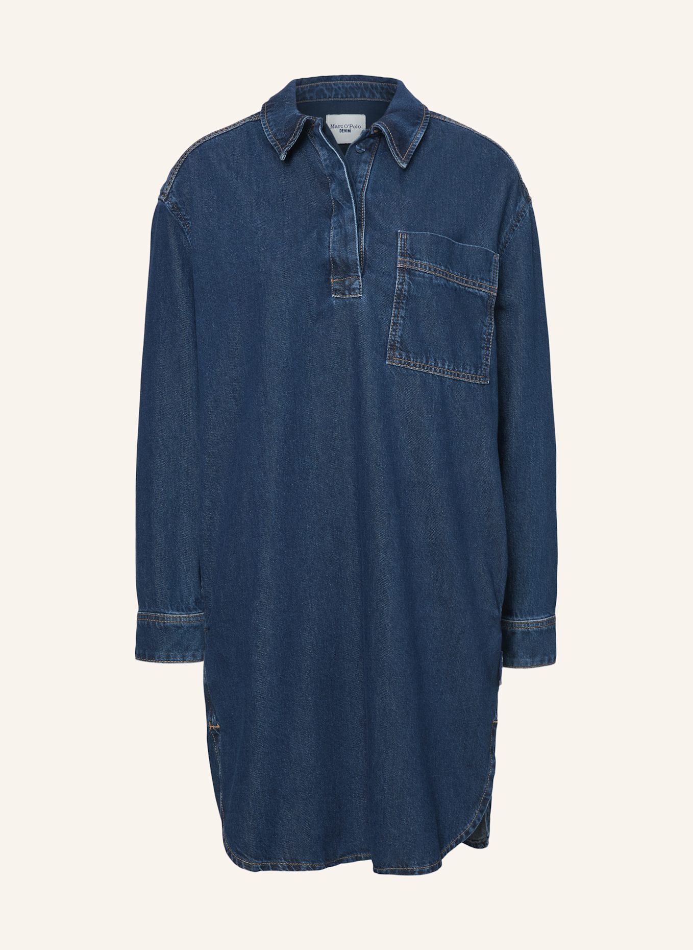 Marc O'Polo DENIM Jeans-Polokleid: DUNKELBLAU