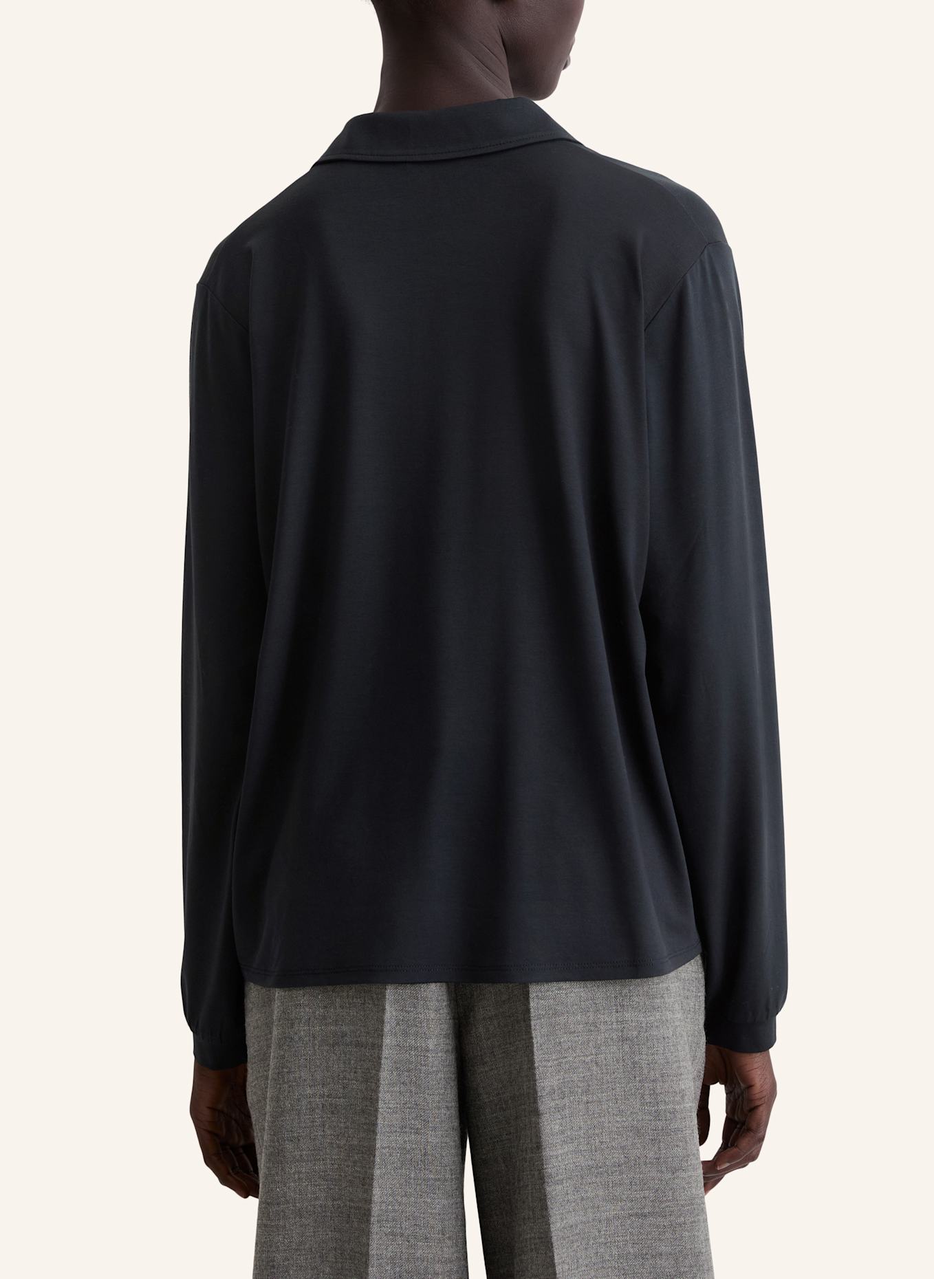 Marc O'Polo Jerseybluse loose: DUNKELBLAU