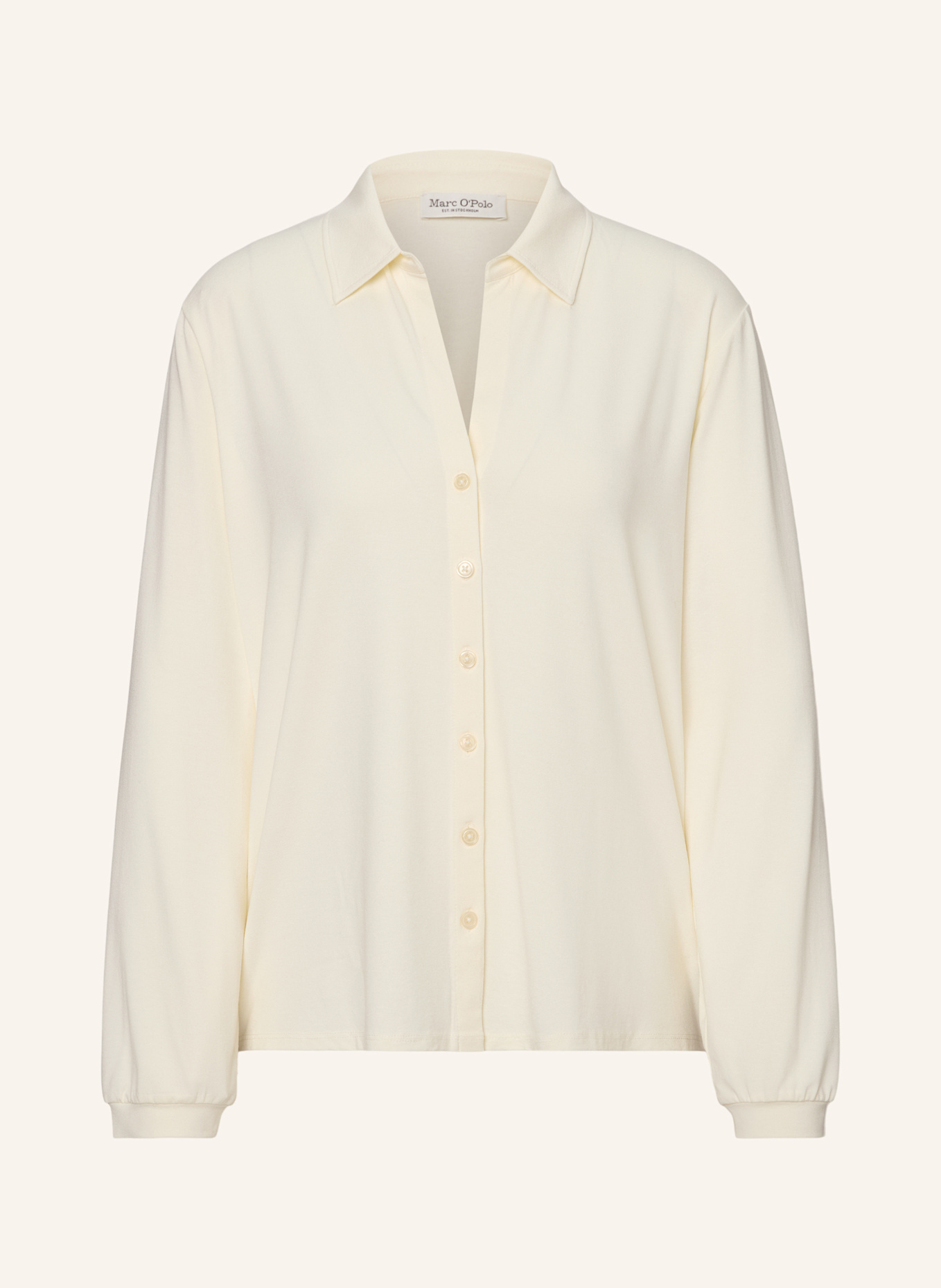 Marc O'Polo Jerseybluse loose: ECRU