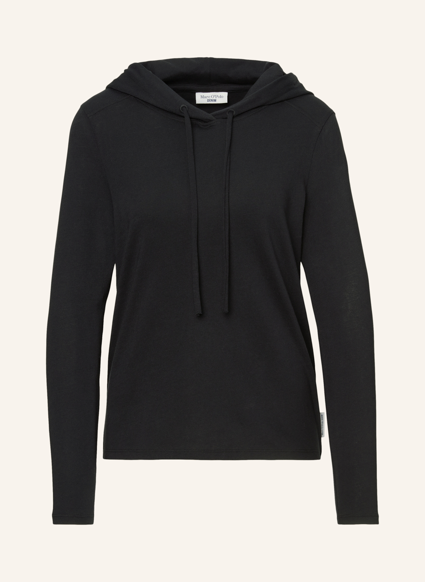 Marc O'Polo DENIM Kapuzen-Longsleeve: SCHWARZ