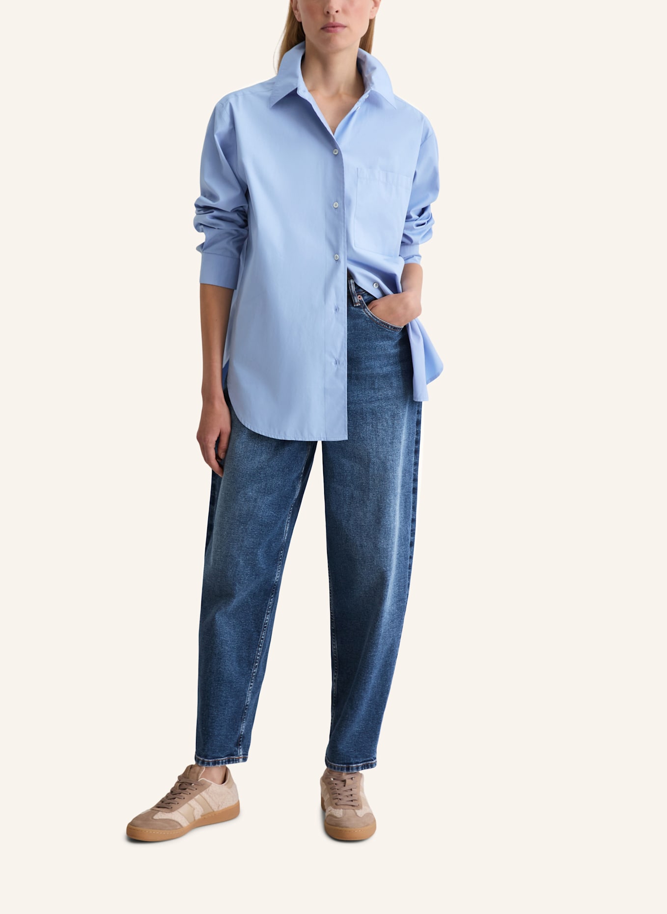 Marc O'Polo Bluse: HELLBLAU