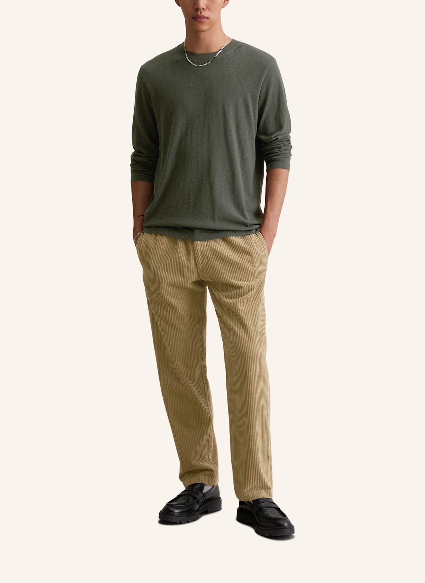 Marc O'Polo DENIM Langarm-Shirt: SCHWARZ