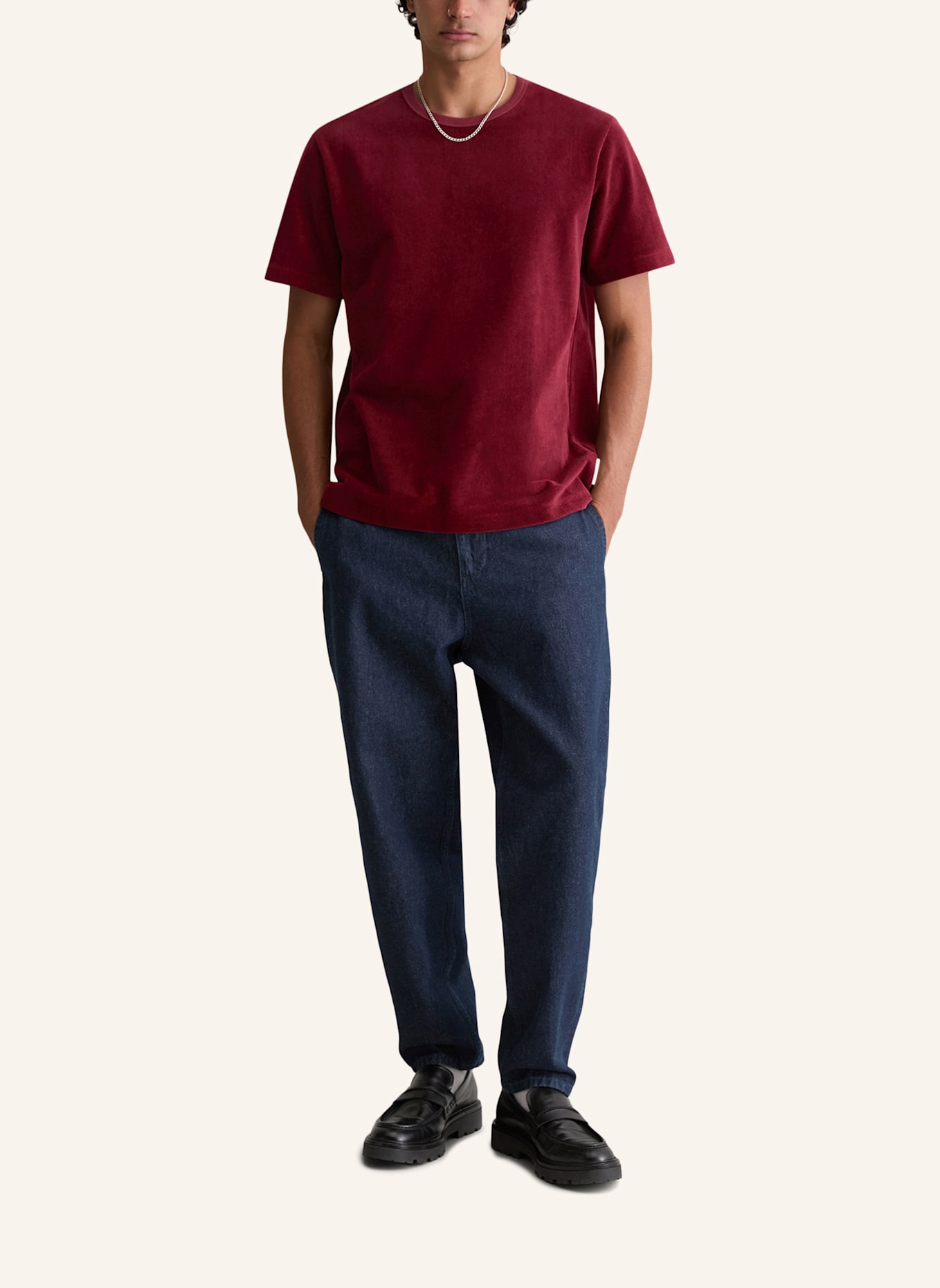 Marc O'Polo DENIM T-Shirt: DUNKELROT