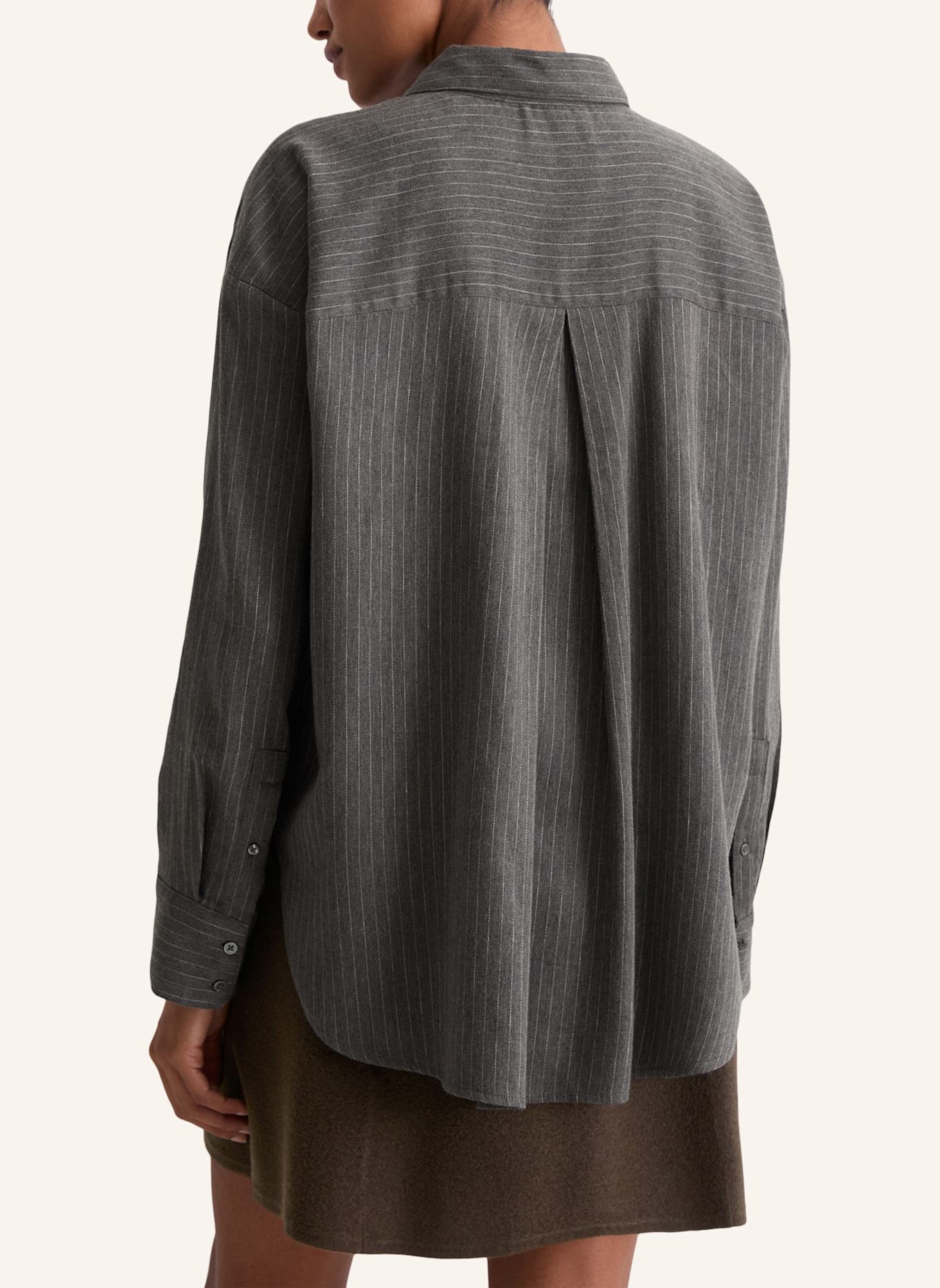 Marc O'Polo Nadelstreifenbluse: DUNKELGRAU