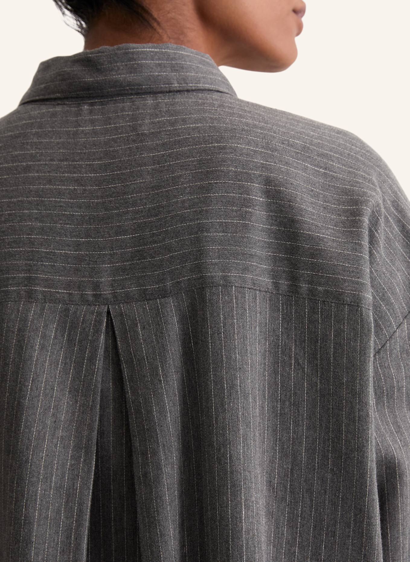 Marc O'Polo Nadelstreifenbluse: DUNKELGRAU