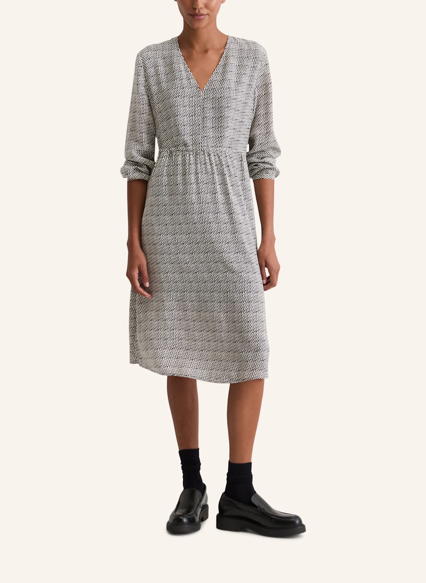 Marc O'Polo Midikleid: BEIGE