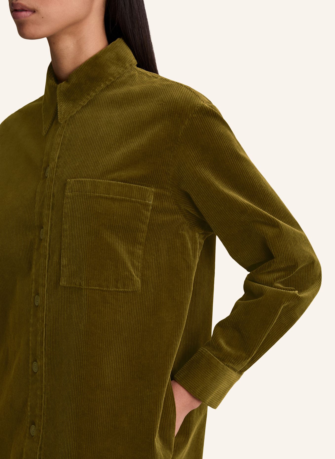 Marc O'Polo DENIM Cordkleid: DUNKELBRAUN