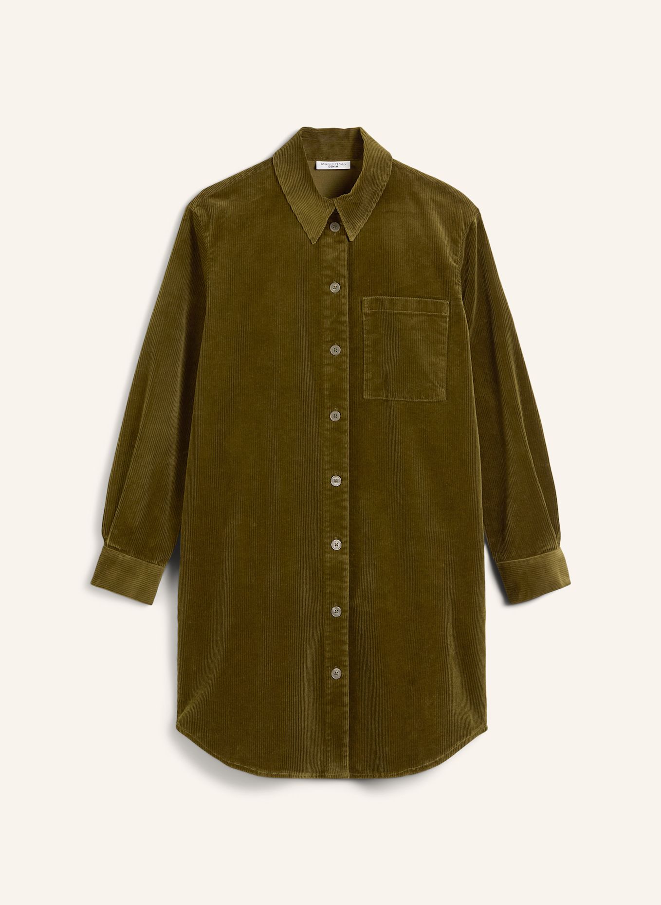 Marc O'Polo DENIM Cordkleid: DUNKELBRAUN