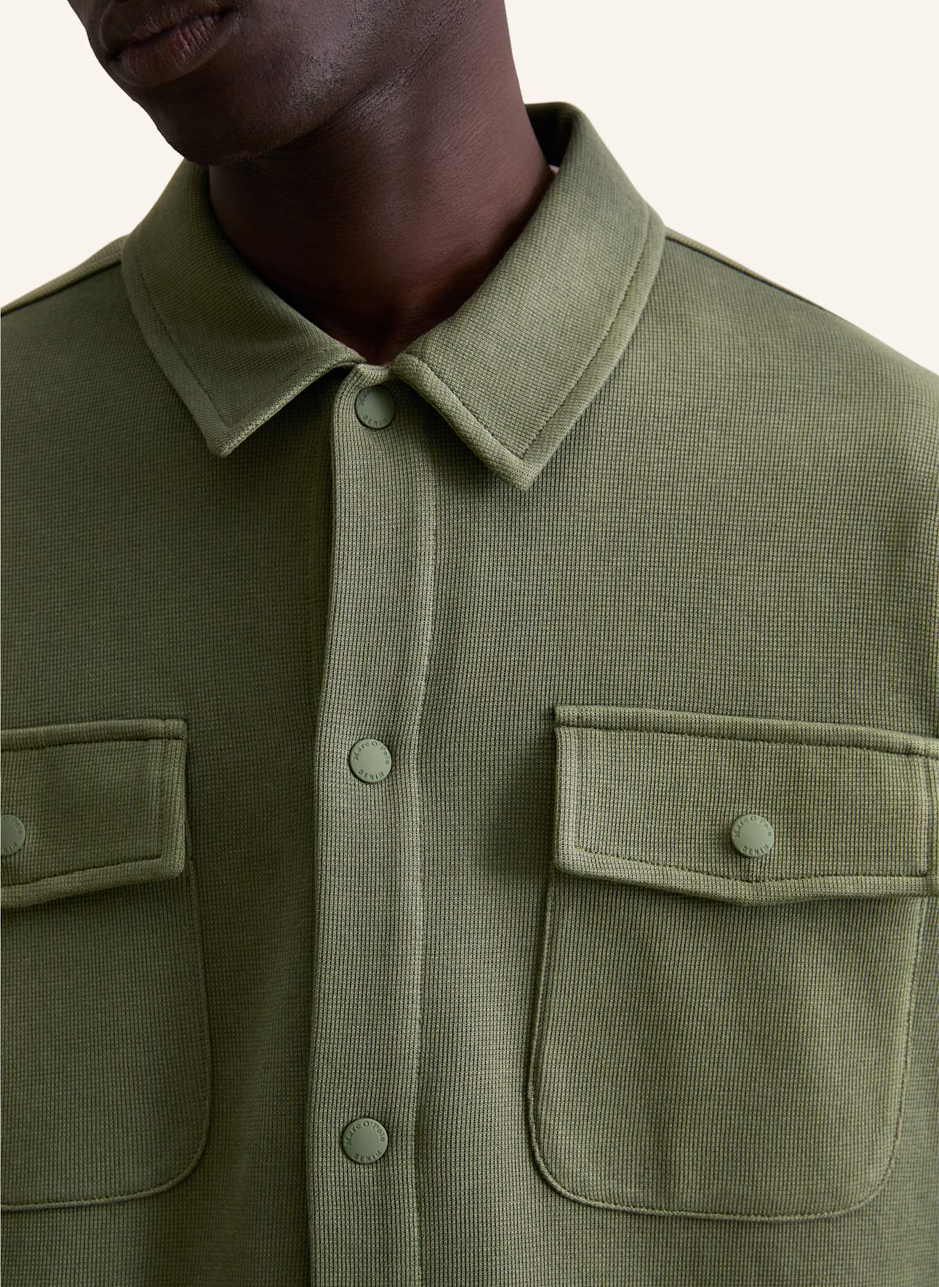 Marc O'Polo DENIM Overshirt: DUNKELGRÜN