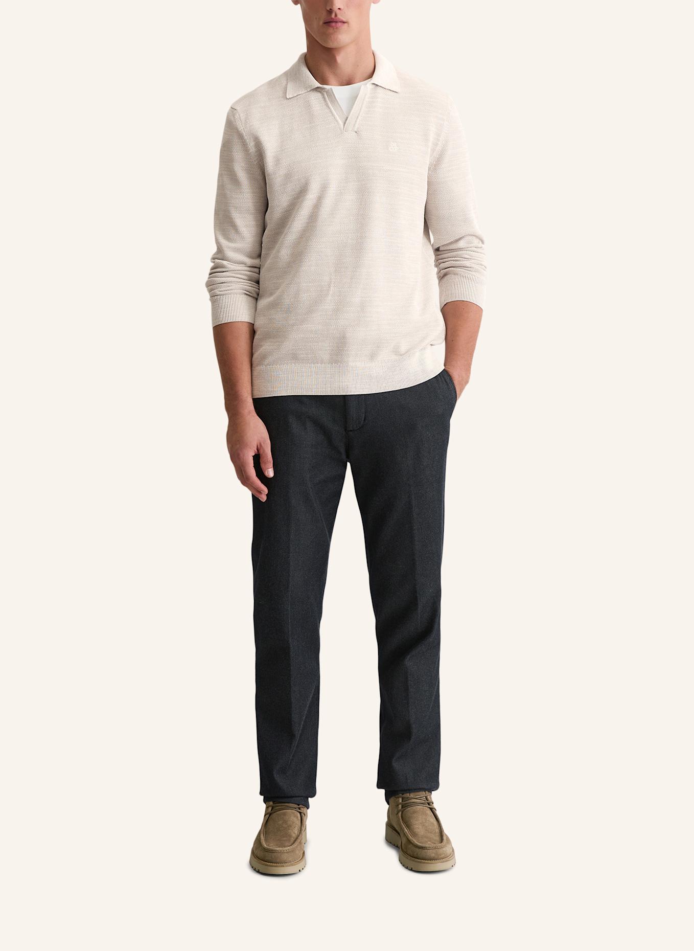 Marc O'Polo Strick-Poloshirt: BEIGE