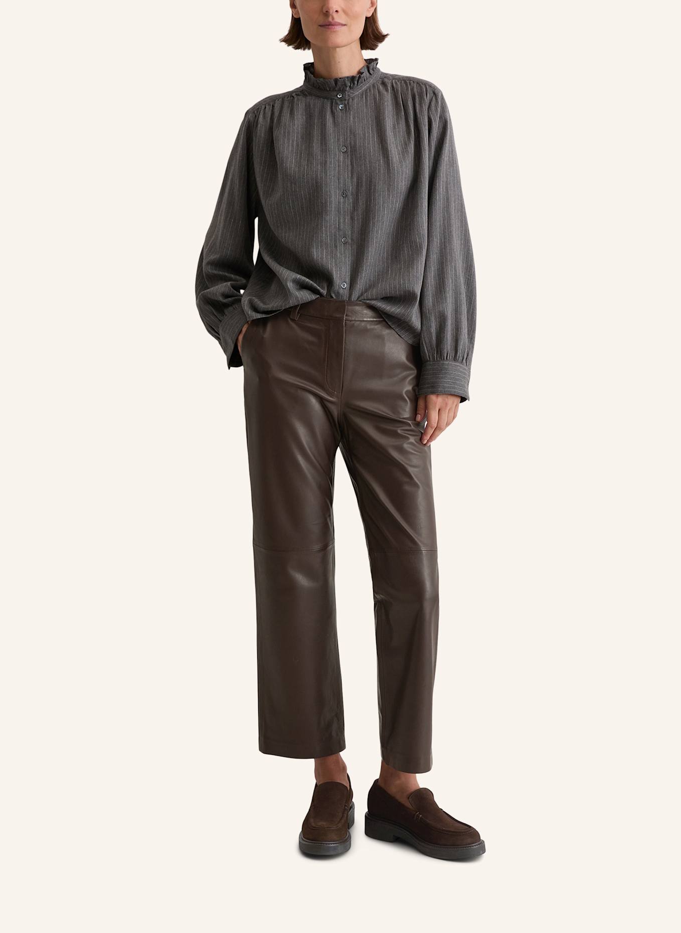 Marc O'Polo Nadelstreifenbluse: DUNKELGRAU