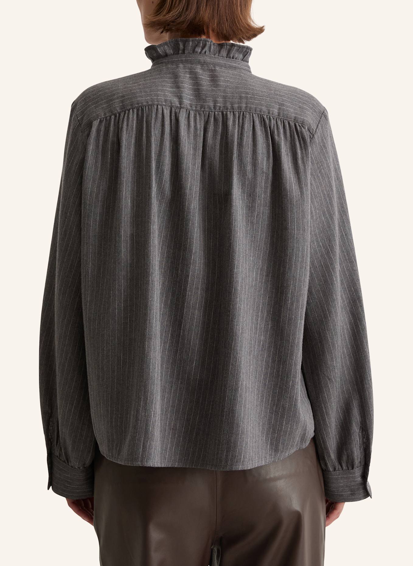 Marc O'Polo Nadelstreifenbluse: DUNKELGRAU