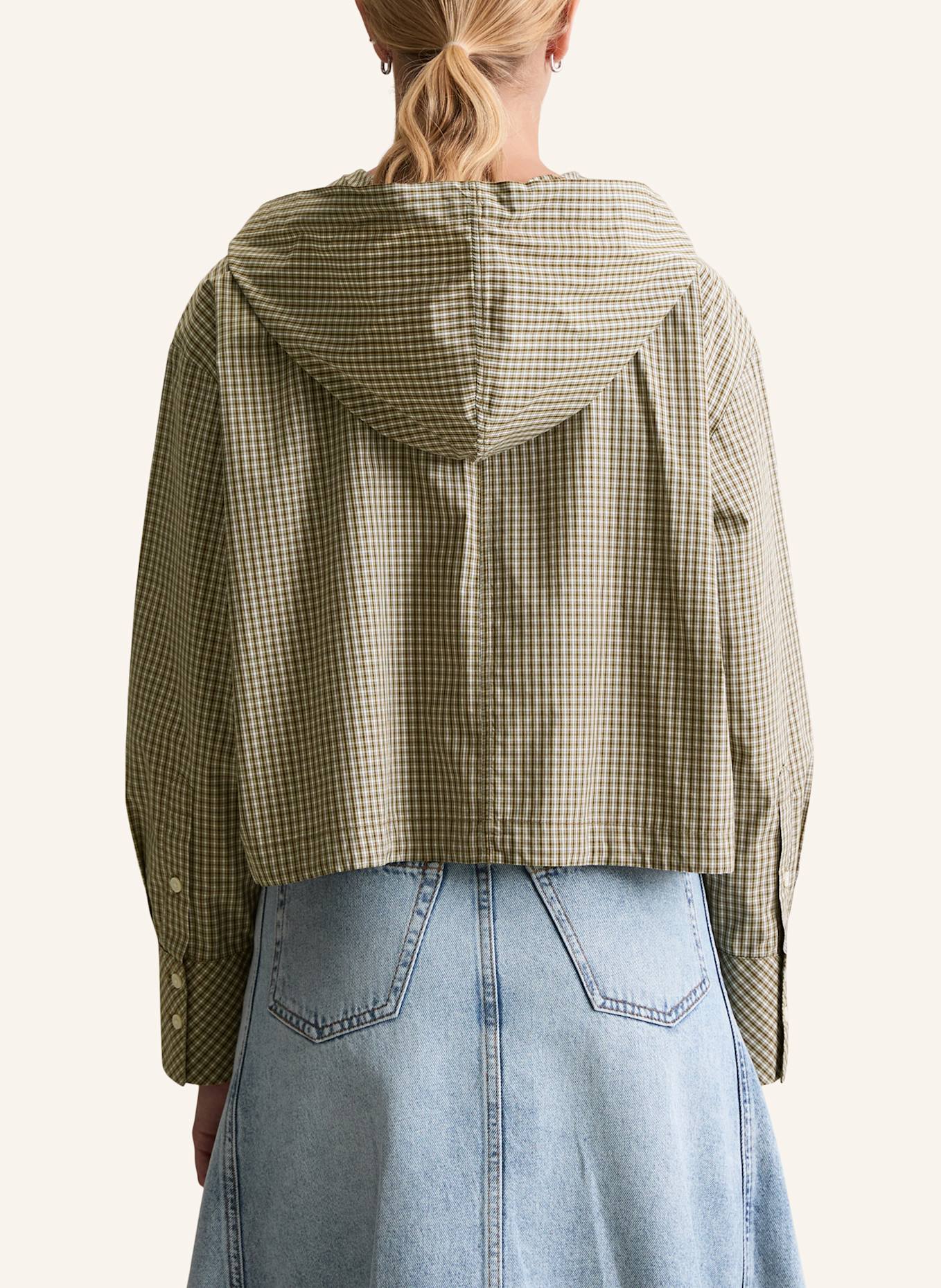 Marc O'Polo DENIM Kapuzenbluse: DUNKELGRÜN