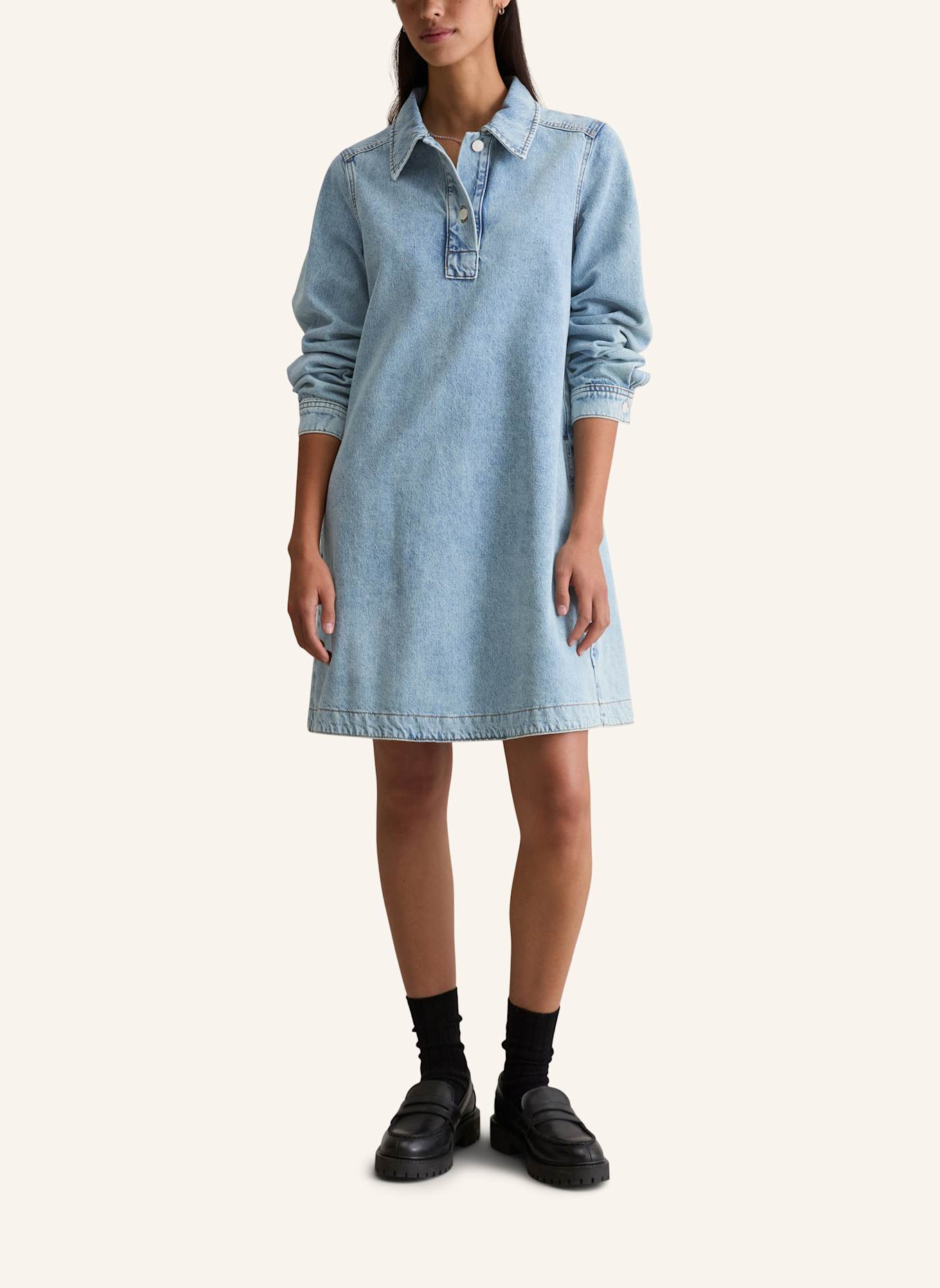 Marc O'Polo DENIM Jeanskleid: HELLBLAU