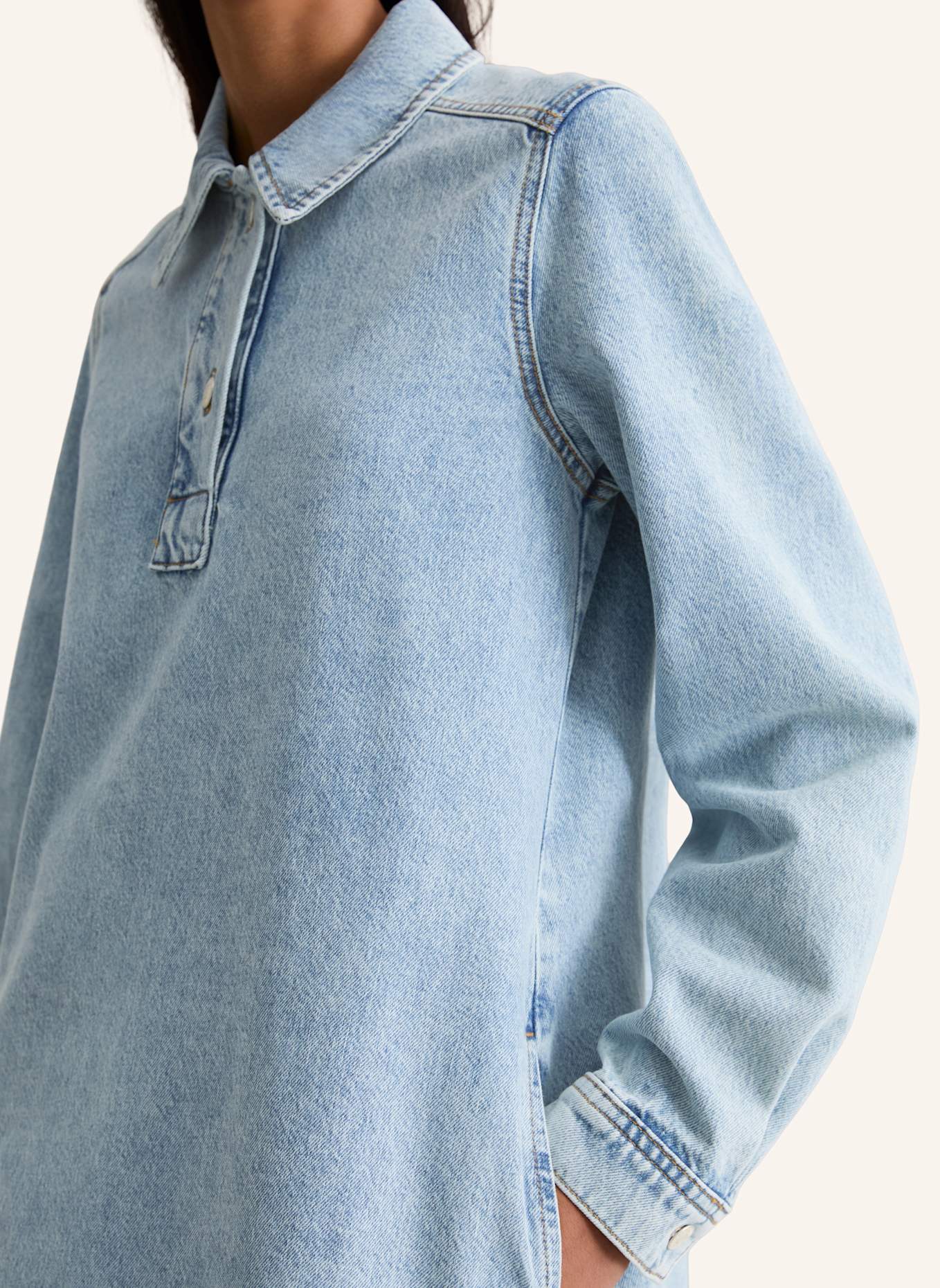 Marc O'Polo DENIM Jeanskleid: HELLBLAU