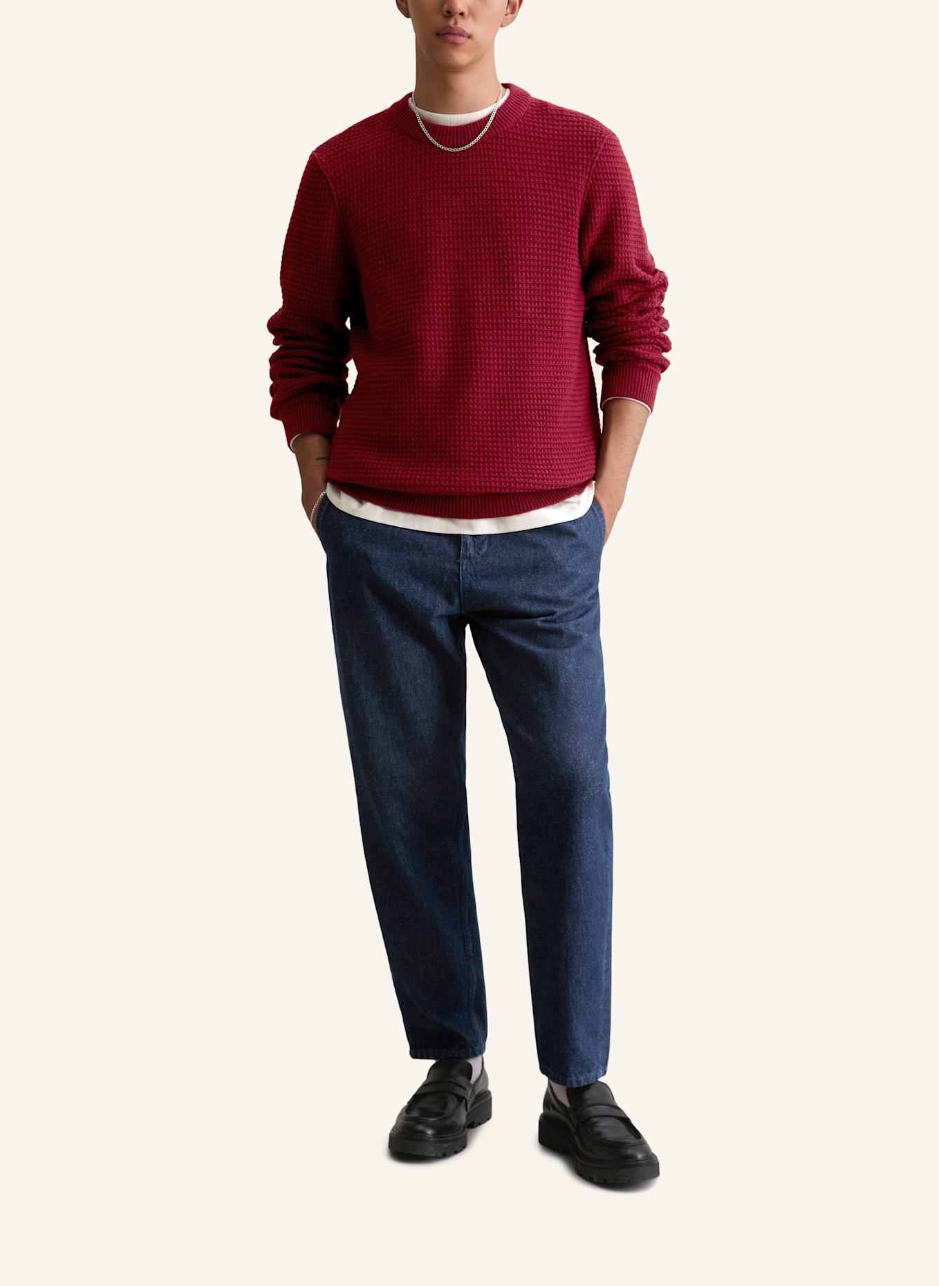 Marc O'Polo DENIM Pullover: DUNKELROT