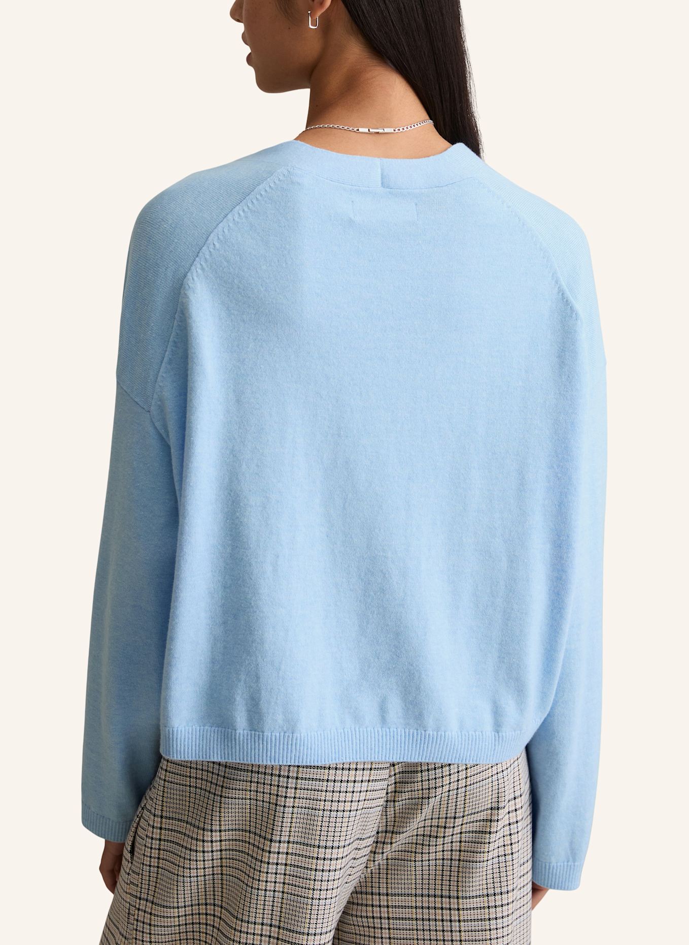 Marc O'Polo DENIM Strickpolo: HELLBLAU