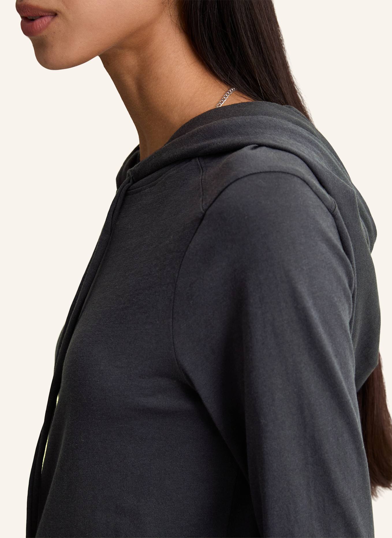 Marc O'Polo DENIM Kapuzen-Longsleeve: DUNKELBLAU