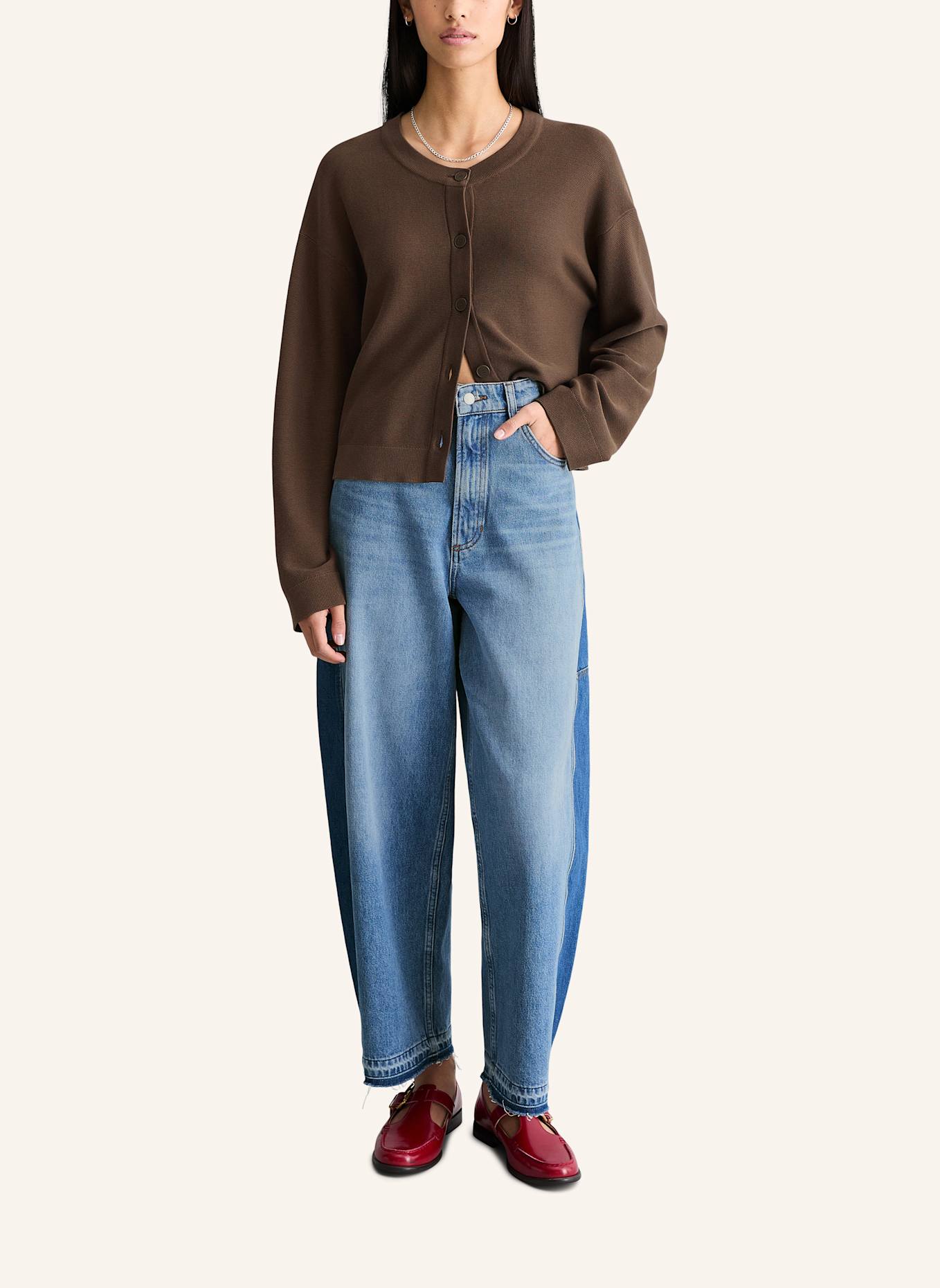 Marc O'Polo DENIM Cardigan: DUNKELBRAUN