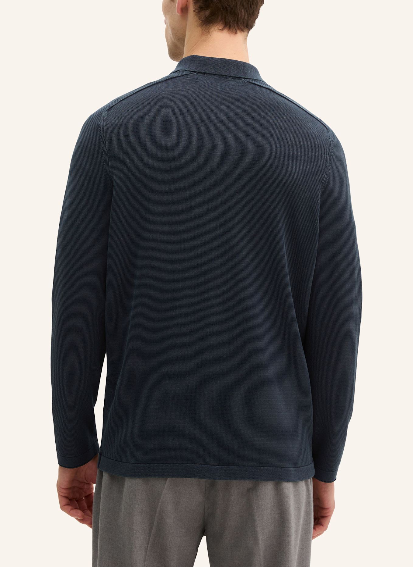 Marc O'Polo Strick-Poloshirt: DUNKELBLAU